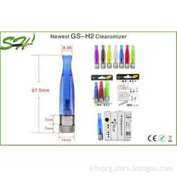 Original GS H2 Atomizer Ego Clearomizer 1.5ml Capacity 7 Co